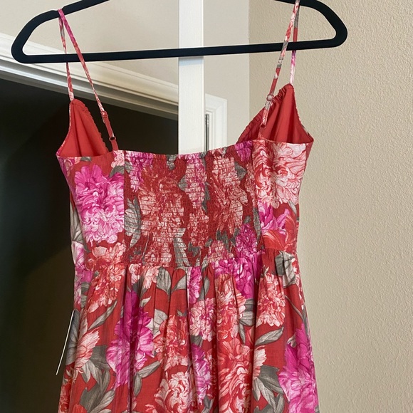 Express floral front tie maxi dress - Picture 4 of 8